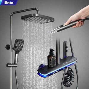 Bộ sen tắm cao cấp ENIC TY - MÀU XÁM