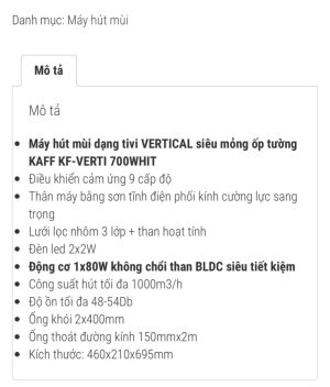 z4189535668299 4273b485df7a4eb5ca3b720943eaf511 - Máy Hút Mùi KAFF KF-VERTI 700WHIT
