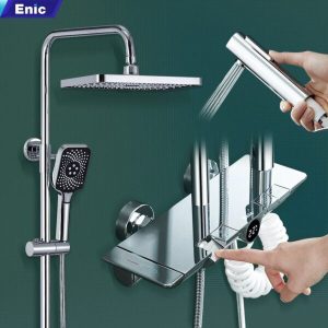 Bộ sen tắm cao cấp Enic TZ - MÀU INOX
