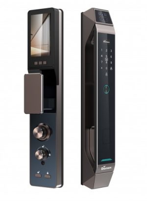 KHÓA NHẬN DIỆN KHUÔN MẶT DEMAX FACE ID SL968 CNC BROWN