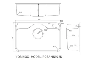 z6466645781391 a89b50b0c98b1964c562ff521bc98aa1 6RXTgmM9 1 - CHẬU RỬA BÁT NOBINOX ROSA NN975D