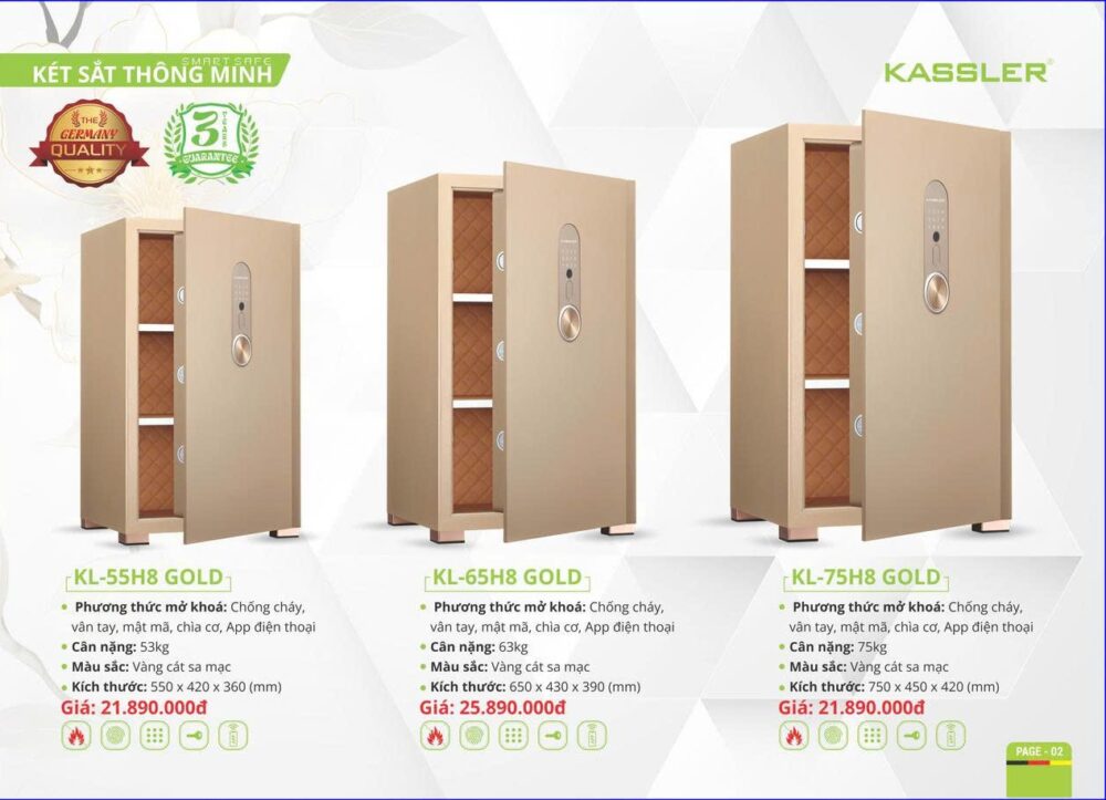 ket sat thong minh kassler kl 55h8 gold3 - Két sắt thông minh Kassler KL-55H8 Gold Két sắt thông minh Kassler KL-55H8 Gold