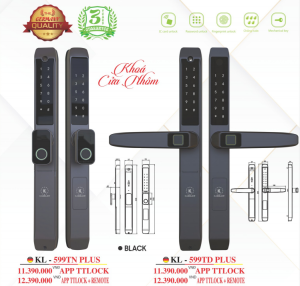 khoa van tay kassler kl 599td plus app 3 - Khóa vân tay cửa nhôm Kassler KL-599TD Plus App tiêu chuẩn Đức