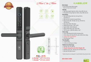 khoa van tay cua nhom kassler kl 68 bl app remote 1 - Khóa vân tay cửa nhôm Kassler KL-68 BL APP, REMOTE tiêu chuẩn Đức
