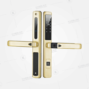 Khóa vân tay cửa nhôm Kassler KL-599 SLIDE CHAMPAGNE GOLD tiêu chuẩn Đức