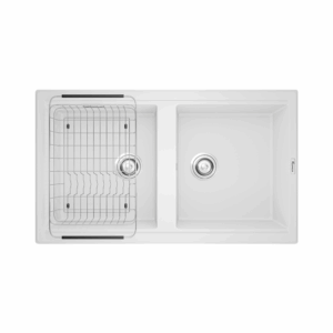 Chậu rửa bát Konox PHOENIX SMART 860 White Silver