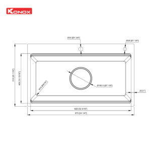 Chậu rửa bát KONOX KN8751TS DEKOR