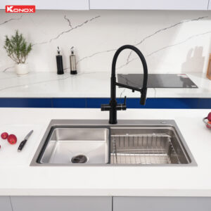 chau rua bat 1 ho chong xuoc Konox KN8048TS Dekor 12 - Chậu rửa bát KONOX KN8048TS DEKOR