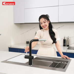 chau rua bat 1 ho chong xuoc Konox KN8751TS Dekor 11 - Chậu rửa bát KONOX KN8751TS DEKOR
