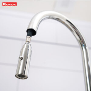 voi rua bat day rut nong lanh Konox Comfor Chrome 4 - Vòi rửa chén KONOX Comfor Chrome