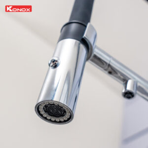 voi rua bat than mem 3 duong nuoc Konox Combi Chrome 12 - Vòi rửa chén KONOX Combi Chrome
