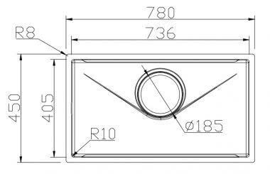 7845v 1 - CHẬU RỬA BÁT GRANDX GX7845V VOLCANO CHẬU RỬA BÁT GRANDX GX7845V VOLCANO