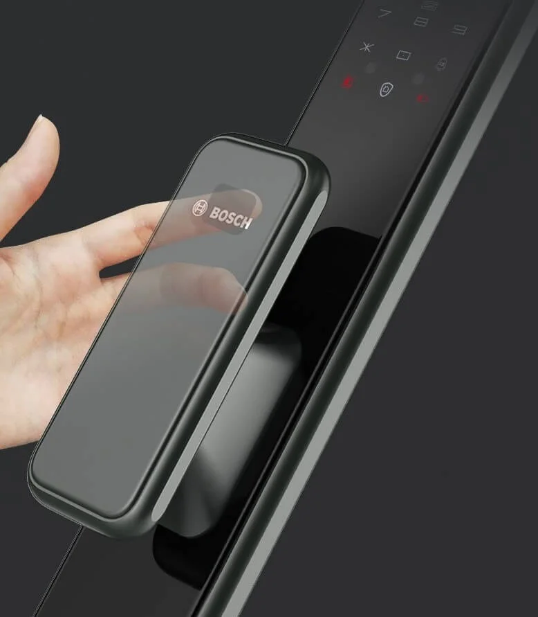 Khoa cua van tay Bosch cam bien van tay hien dai 2 - KHÓA VÂN TAY BOSCH EL600F BLACK APP KHÓA VÂN TAY BOSCH EL600F BLACK APP