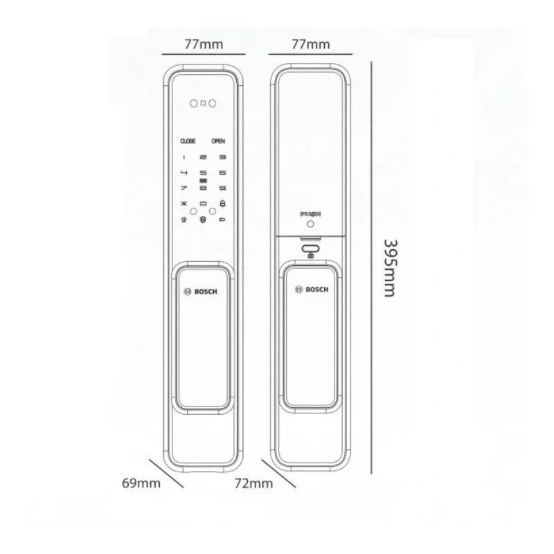kich thuoc khoa cua thong minh bosch el600vf eu black - KHÓA VÂN TAY BOSCH EL600VF EU BLACK APP KHÓA VÂN TAY BOSCH EL600VF EU BLACK APP