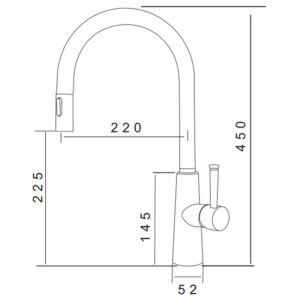 VÒI RỬA BÁT NÓNG LẠNH DÂY RÚT GRANDX GXF03 Dual Spray