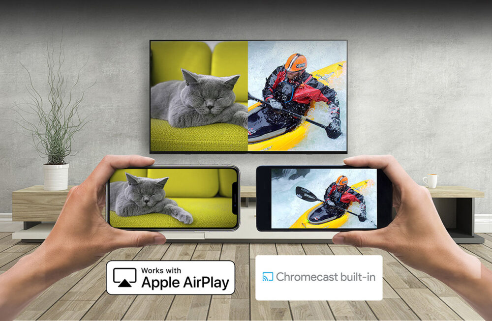 18 AirPlay Chromecast - GOOGLE TIVI MINI LED SONY 4K 85 INCH K-85XR90 GOOGLE TIVI MINI LED SONY 4K 85 INCH K-85XR90