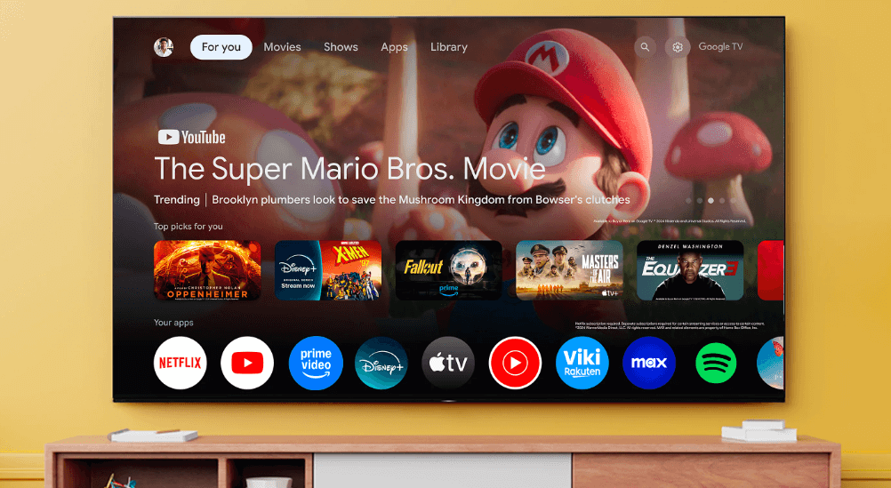 2 tivi sony k 75s20m2 su dung giao dien google tivi 1 - GOOGLE TIVI SONY 4K 55 INCH K-55S20M2 GOOGLE TIVI SONY 4K 55 INCH K-55S20M2