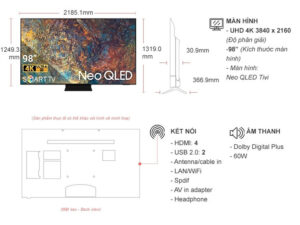 Smart Tivi Samsung Neo QLED 4K 98 Inch QA98QN90F