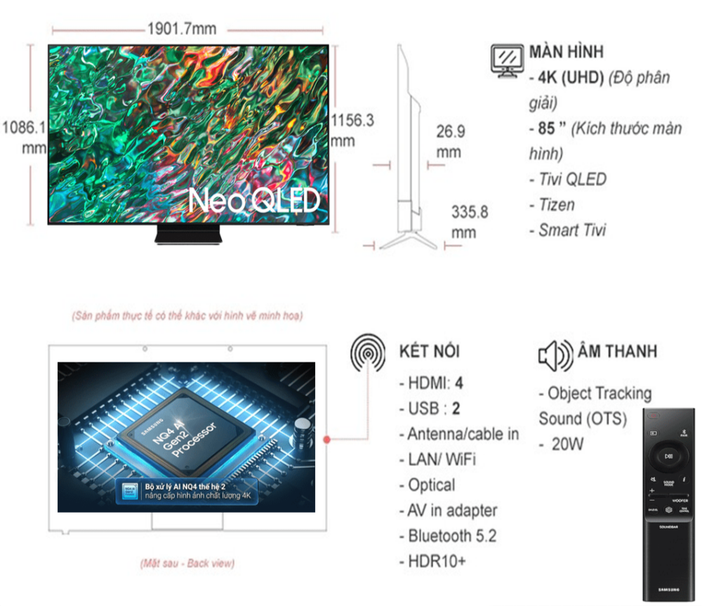6684 tivi samsung qa85qn85f min - Smart Tivi Samsung Neo QLED 4K 85 Inch QA85QN85F Smart Tivi Samsung Neo QLED 4K 85 Inch QA85QN85F