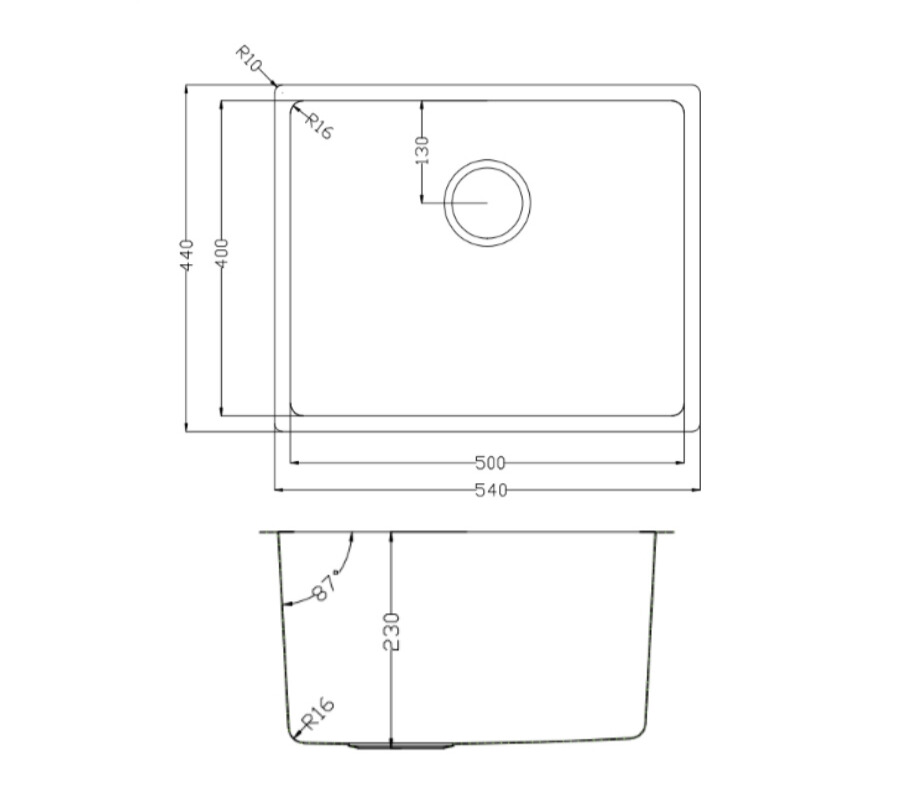 Tari 500SM - Chậu rửa bát phong cách Nhật bề mặt mịn Tari 500SM Chậu rửa bát phong cách Nhật bề mặt mịn Tari 500SM