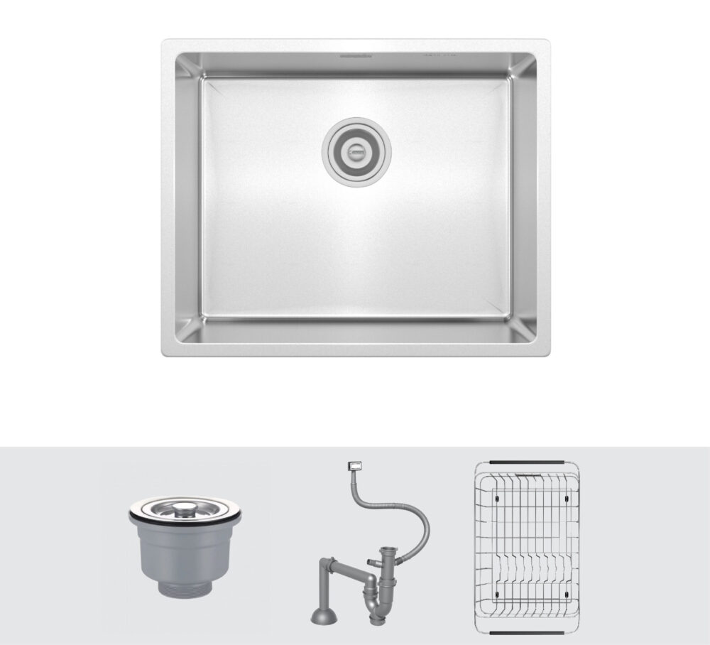 anh1 chau rua bat Konox Tari 500SM - Chậu rửa bát phong cách Nhật bề mặt mịn Tari 500SM Chậu rửa bát phong cách Nhật bề mặt mịn Tari 500SM