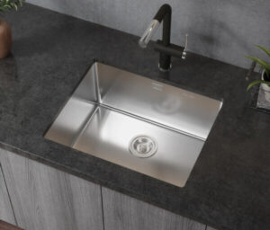 chau rua bat 1 ho be mat min Konox Tari 500SM 600x600 1 - Chậu rửa bát phong cách Nhật bề mặt mịn Tari 500SM Chậu rửa bát phong cách Nhật bề mặt mịn Tari 500SM