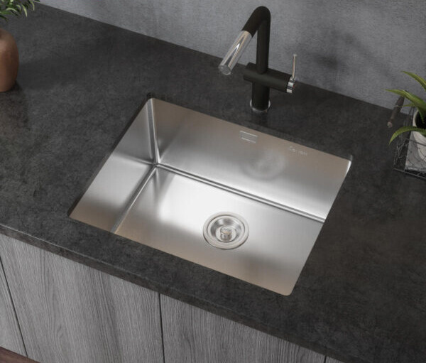 chau rua bat 1 ho be mat min Konox Tari 500SM 600x600 1 - Chậu rửa bát phong cách Nhật bề mặt mịn Tari 500SM Chậu rửa bát phong cách Nhật bề mặt mịn Tari 500SM