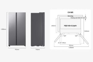 Tủ lạnh Samsung Inverter 655 lít RS70F65Q3FSV