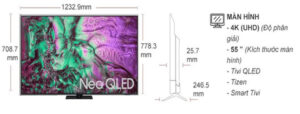 Smart Tivi Samsung Neo QLED 4K 55 Inch QA55QN80F