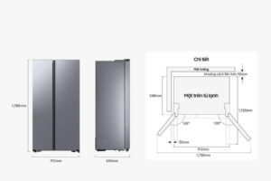 Tủ lạnh Samsung Inverter 583 lít RS57DG400EM9SV
