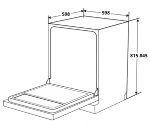 MÁY RỬA BÁT EUROSUN SMS81EU76B