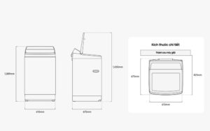 Máy giặt Samsung Inverter AI 15 kg WA80F15S5CSV