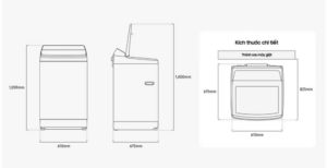Máy giặt Samsung Inverter AI 13 kg WA80F13S5BSV