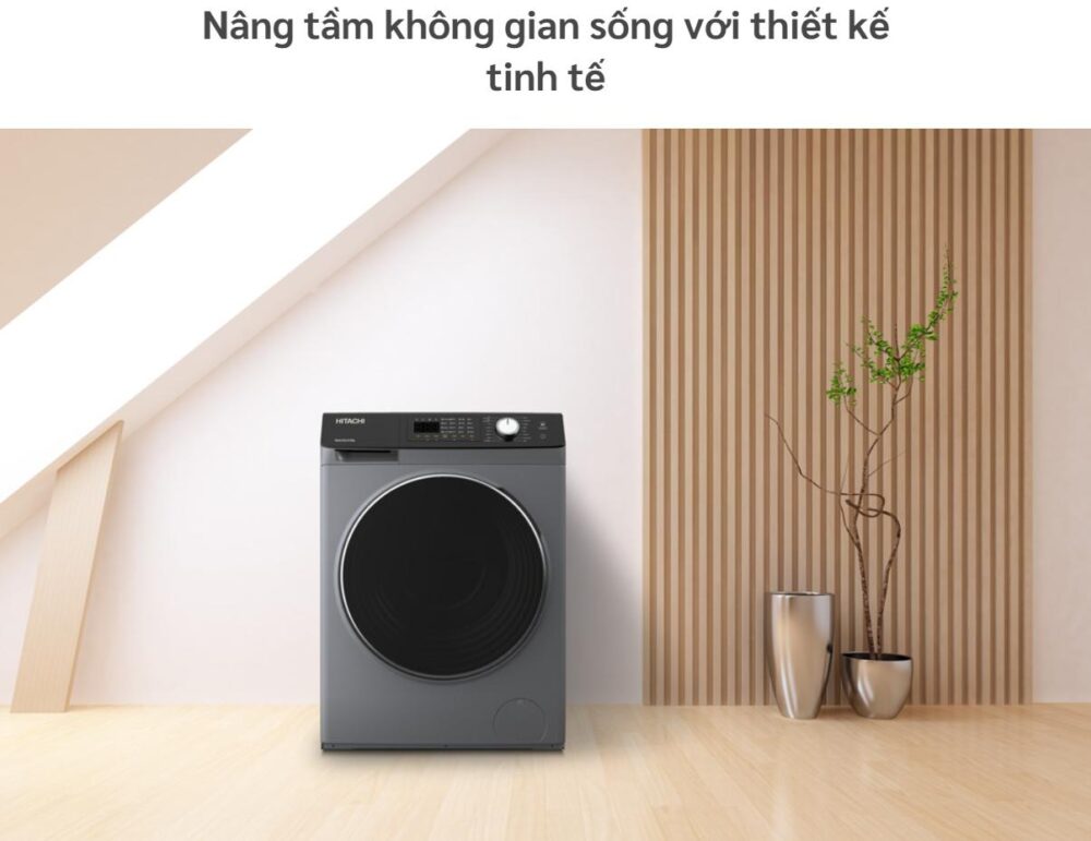 BD D852HVOS 2 - MÁY GIẶT SẤY HITACHI 8.5/5 KG BD-D852HVOS MÁY GIẶT SẤY HITACHI 8.5/5 KG BD-D852HVOS