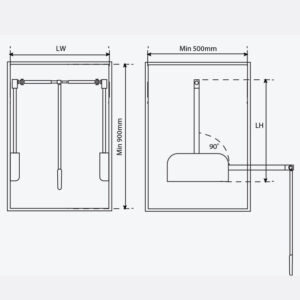 SUỐT NÂNG HẠ QUẦN ÁO GARIS GW34GM