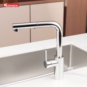 Voi vira 2 1400x1400 2 - VÒI RỬA BÁT DÂY RÚT KONOX VIRA CHROME