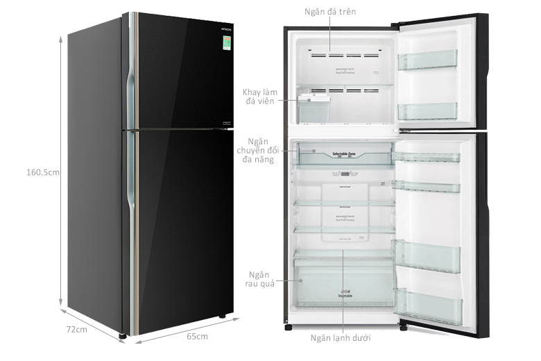 ck4928569 DL.004302 - TỦ LẠNH HITACHI INVERTER 339 LÍT R-FVX450PGV9(GBK) TỦ LẠNH HITACHI INVERTER 339 LÍT R-FVX450PGV9(GBK)