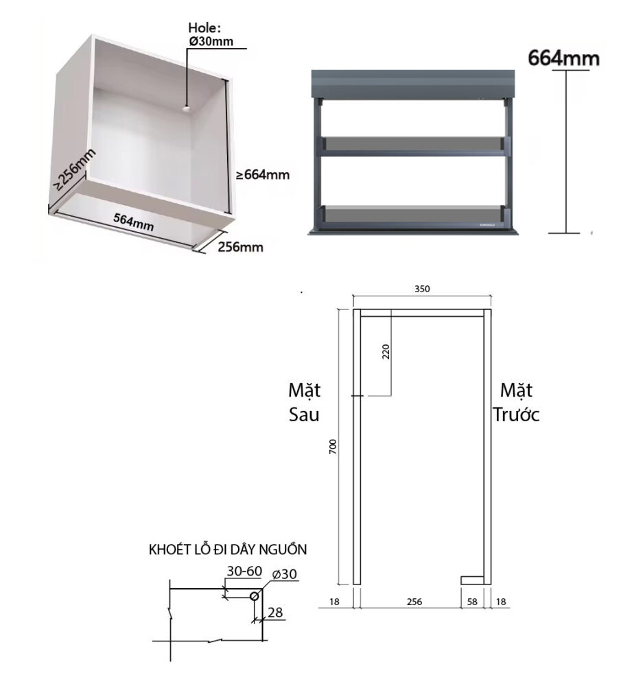 kich thuoc gia gia vi nang ha dien tu dong cam ung hop kim nhom mau ghi dam vach kinh eurogold esl88601 1 - KỆ GIA VỊ NÂNG HẠ ĐIỆN EUROGOLD ESL8880 KỆ GIA VỊ NÂNG HẠ ĐIỆN EUROGOLD ESL8880