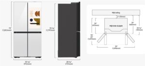 Tủ lạnh Samsung Inverter 636 lít RF65DB990012SV