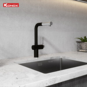 voi rua bat day rut Konox Stream Black 2 1 - VÒI RỬA BÁT DÂY RÚT KONOX STREAM SMART BLACK voi rua bat day rut Konox Stream Black 2 1 - VÒI RỬA BÁT DÂY RÚT KONOX STREAM SMART BLACK