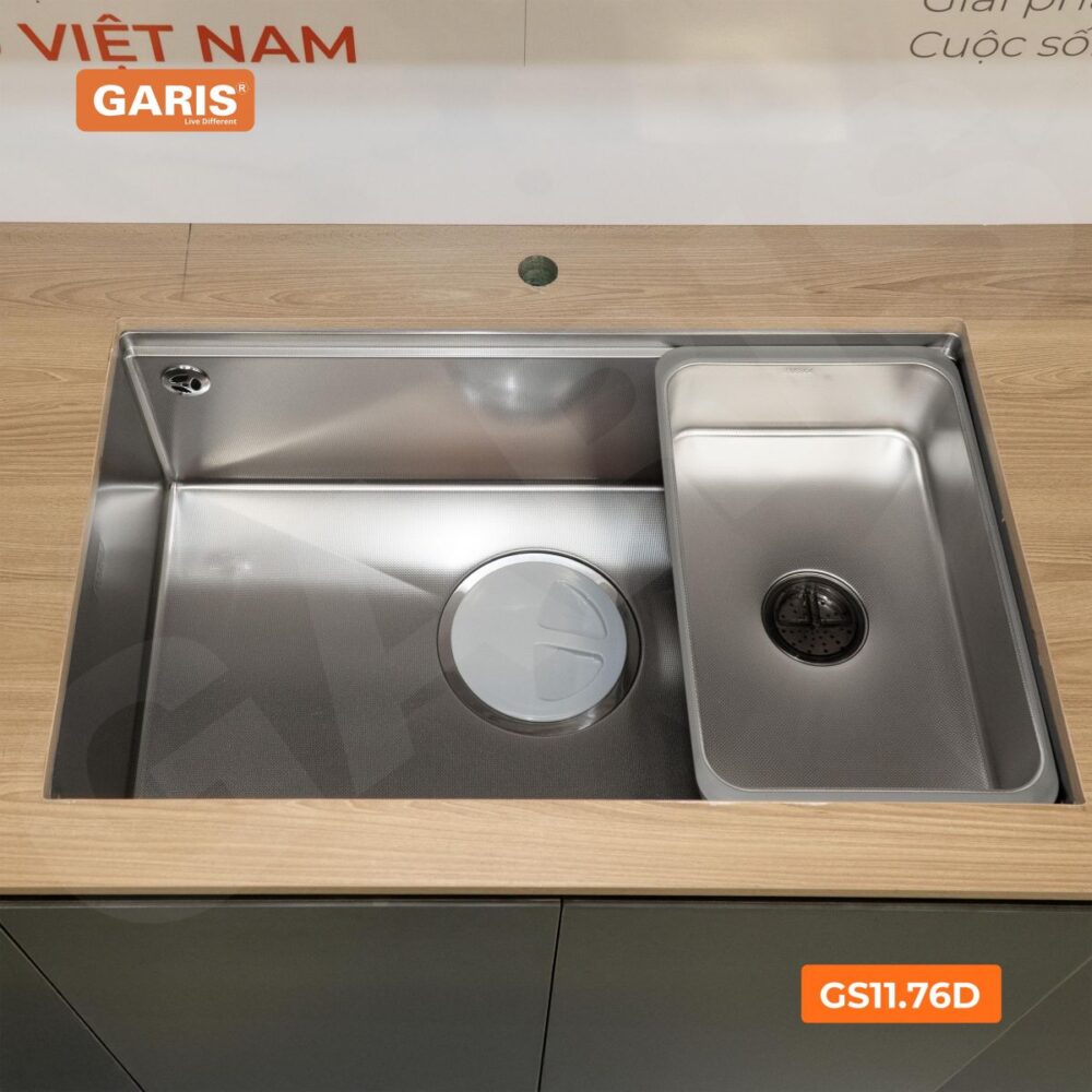 GS11 76D N 1 - CHẬU RỬA BÁT 1 HỐ GARIS GS11.76D CHẬU RỬA BÁT 1 HỐ GARIS GS11.76D