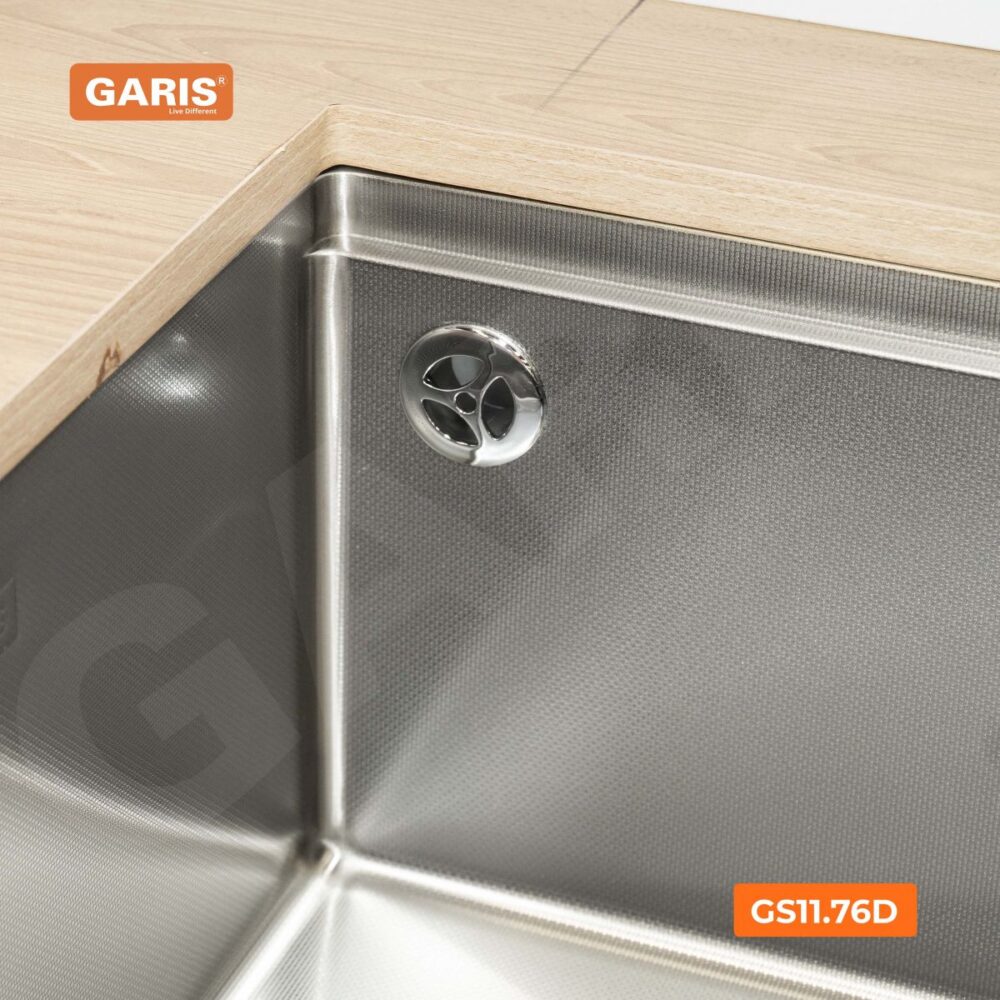 GS11 76D N 3 - CHẬU RỬA BÁT 1 HỐ GARIS GS11.76D CHẬU RỬA BÁT 1 HỐ GARIS GS11.76D