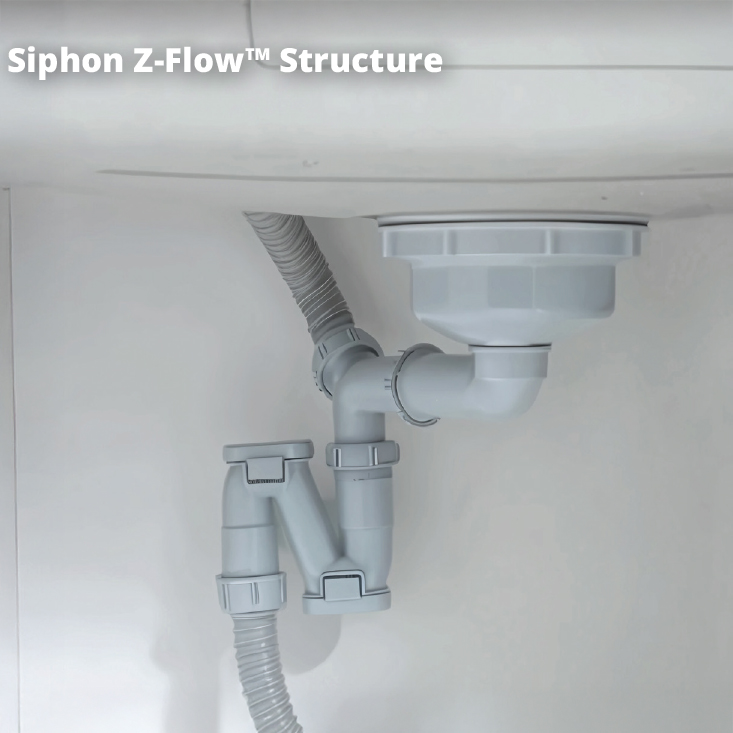SIPHON Z - CHẬU RỬA BÁT 1 HỐ GARIS GS11.76D CHẬU RỬA BÁT 1 HỐ GARIS GS11.76D