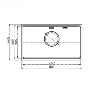 Chậu rửa bát chống xước Konox Dekor 8044SU