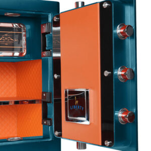 chot cua lb50s xanh 1 - KÉT SẮT LIBERTY LB50S SPECIAL EDITION XANH CỔ VỊT