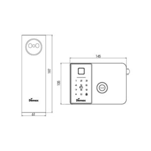 Khóa cổng chống nước Demax EL-G908AC CNC