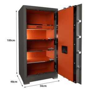 kich thuoc liberty lb1000pro xam 1 - KÉT SẮT LIBERTY LB1000PRO NỈ XÁM