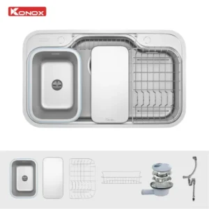 Chậu rửa bát chống xước Workstation Sink Dekor 8048SU