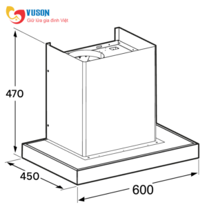 MÁY HÚT MÙI ÁP TƯỜNG BOSCH DWB68IJ60I SERI 4 60CM