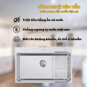 6 STELO 790 1 - CHẬU RỬA BÁT KONOX TURKEY SINK STELO 790